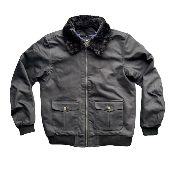AGE OF GLORY Chaqueta Age Of Glory Cockpit Canvas Black Certificada