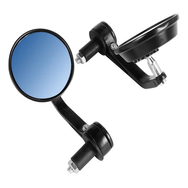 Sin Marca Espejos Cafe Racer Blue Vision manillar de 22mm