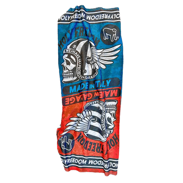Cuello Poker Skull Azul