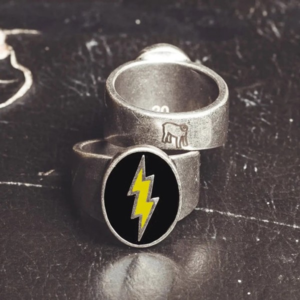 ANILLO HOLYFREEDOM - LAMPO NEGRO/AMARILLO