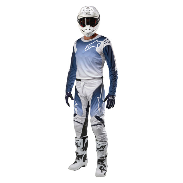 Alpinestars Racer Hoen - Blanco/Azul Oscuro/Azul Claro