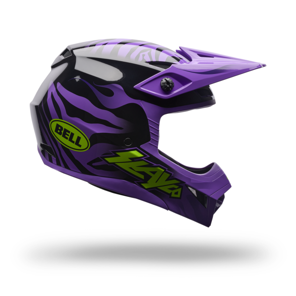 Casco Moto Nio Mx-10 Mips Amber NegroMorado Bell