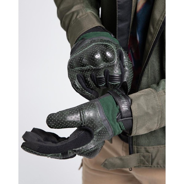 BYCITY Guantes Cuero ByCity Tokio Green