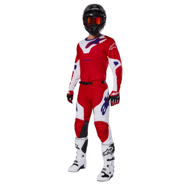 Alpinestars Racer Veil - Rojo Brillante/Blanco