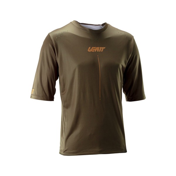 Jersey Leatt MTB Manga Corta Gravity 4.0 Café Arcilla S 38US 48EU