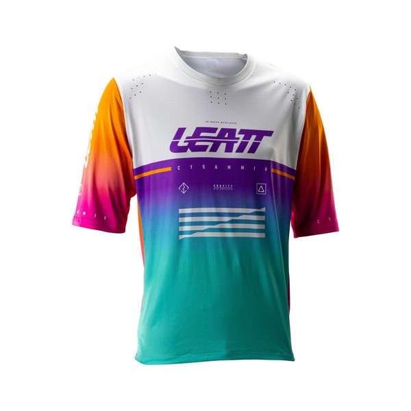 Jersey Leatt MTB Manga Corta Gravity 4.0 Morado Piñata S 38US 48EU
