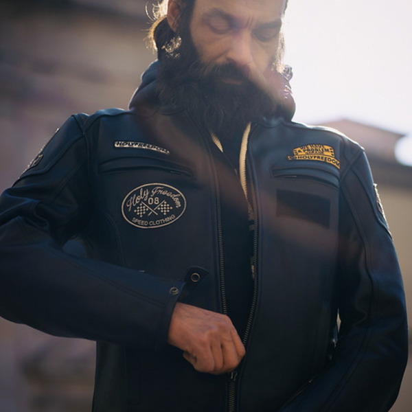 Holyfreedom CHAQUETA  Verano CUERO HOLYFREEDOM LEVEL JACKET