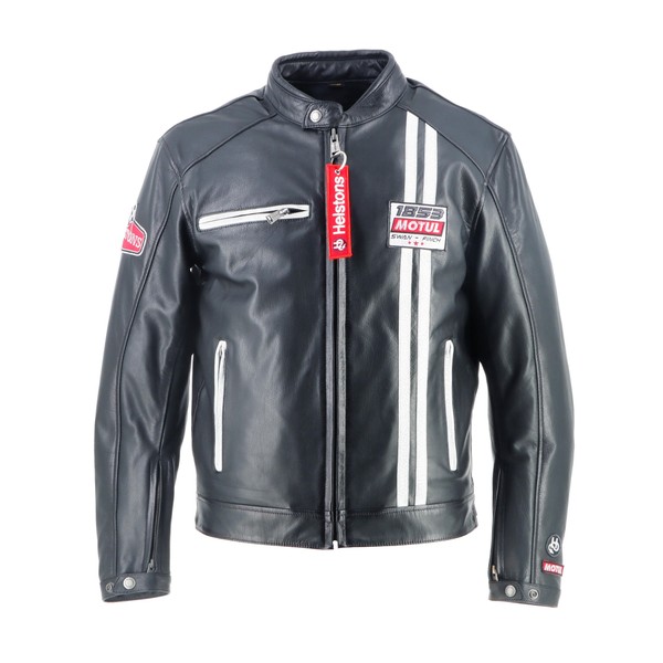 HELSTONS Chaqueta Helstons Motul Cuero White Line