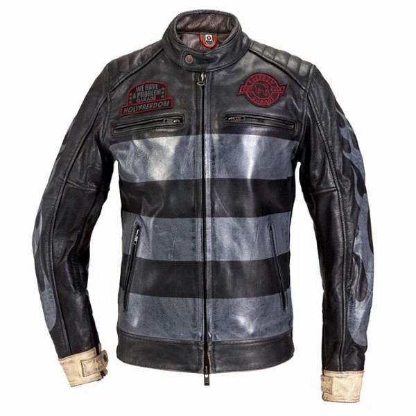 Holyfreedom CHAQUETA CUERO HOLYFREEDOM GIACCA ZERO INFERNO