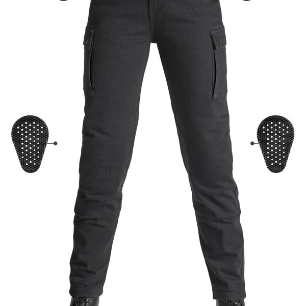 PANDO MILA CARGO BLACK PANDO MOTO Jeans mujer Cordura