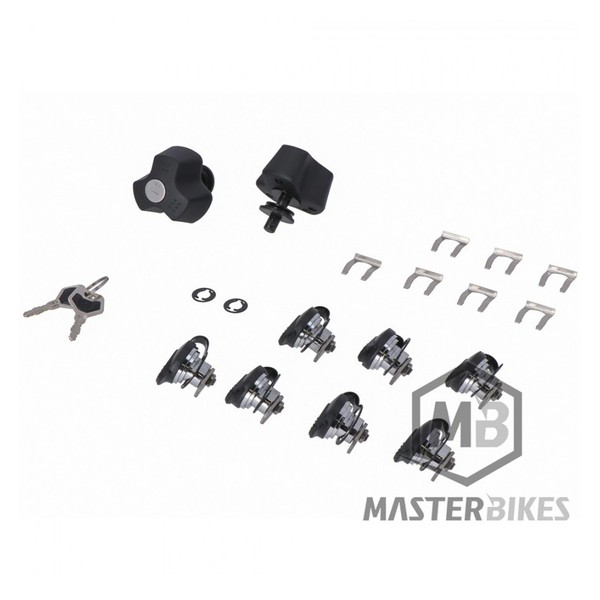 SW-Motech - Kit Seguro Antirrobo Anclajes PRO + Set 7 Cerraduras