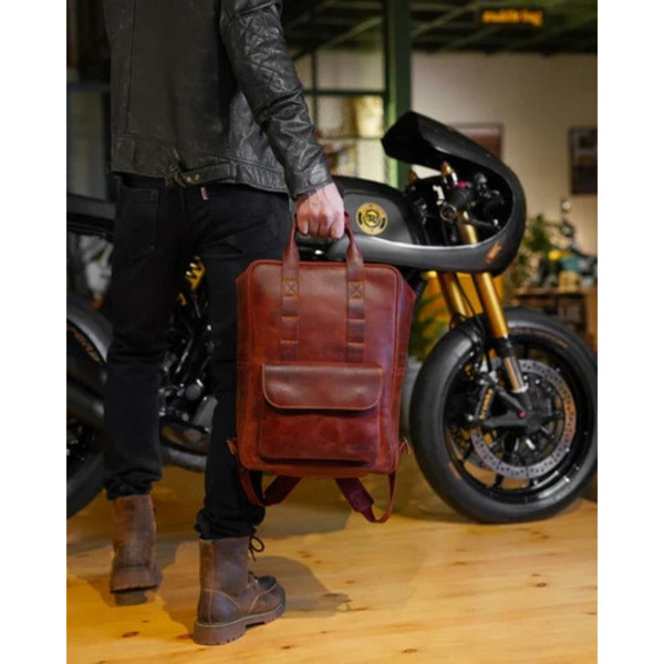 Mochila Alforja TripMachine  Eastwood Color Cherry