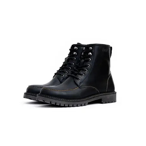 Bota Cuero Tripmachine Moc Toe Negro