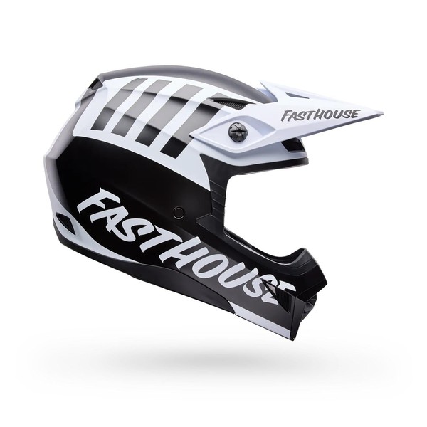 BELL Casco Moto MX-10 Mips Fasthouse NegroBlanco Bell