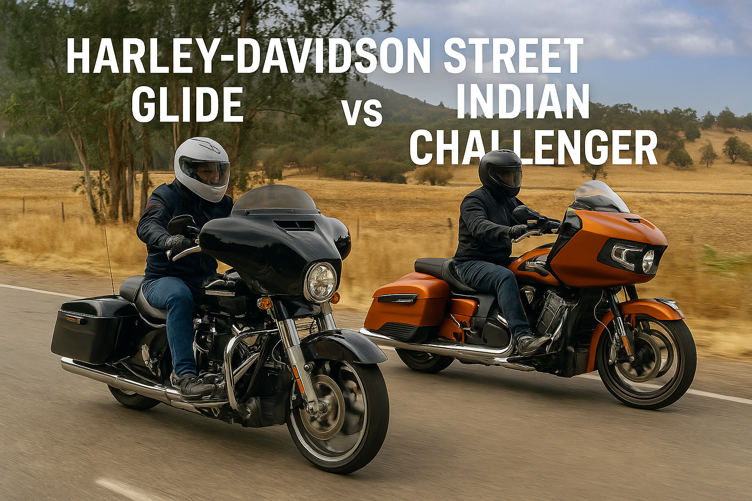 ¿Quién domina la ruta? Harley-Davidson Street Glide vs Indian Challenger