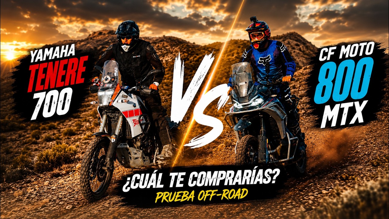 CFMOTO 800MT-X o Yamaha Ténéré 700: ¿cuál elegir para viajar y hacer off-road?