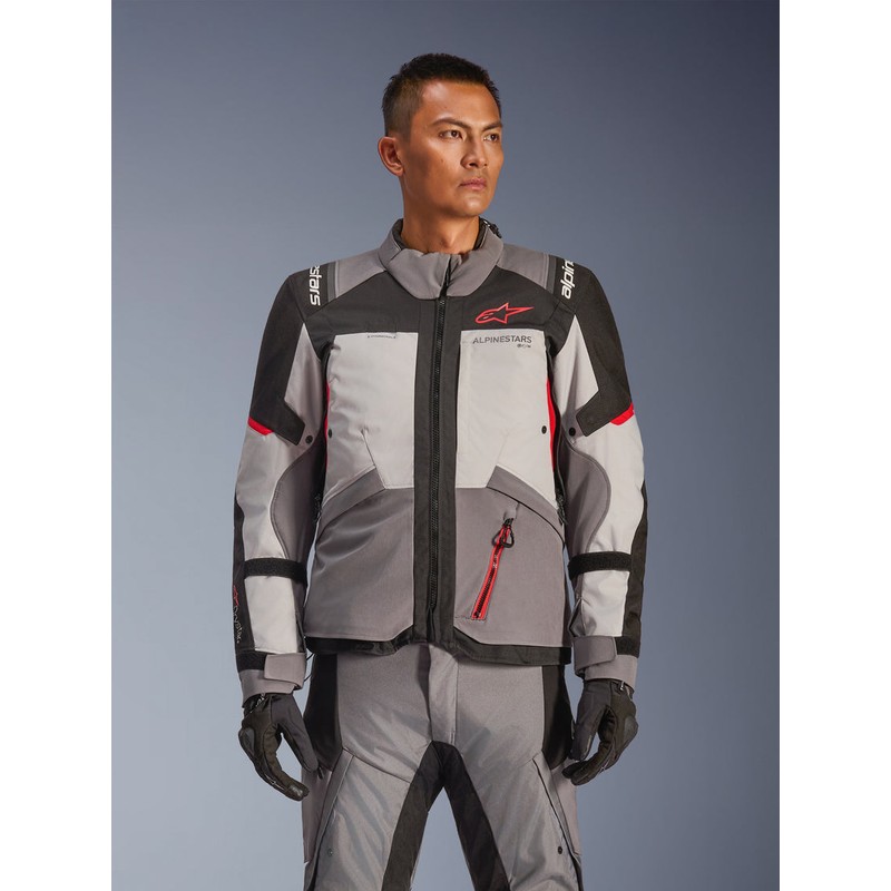 alpinestars スポーツジャケット 黒/白/グレー Chaqueta Andes V4 Drystar - Tu Mundo Sobre Las DOS Ruedas
