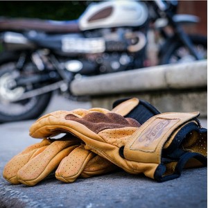 GUANTE CUERO CE ROVER VINTAGE BROWN - Tu Mundo Sobre Las DOS Ruedas