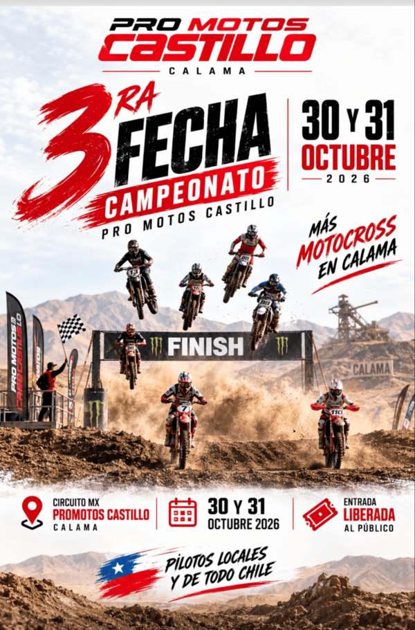 Imagen del evento 3ra Fecha Campeonato Pro Motos Castillo