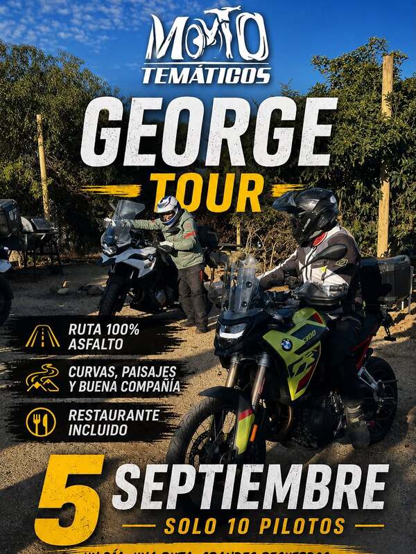 Imagen del evento GEORGE TOUR: RUTA 100% ASFALTO