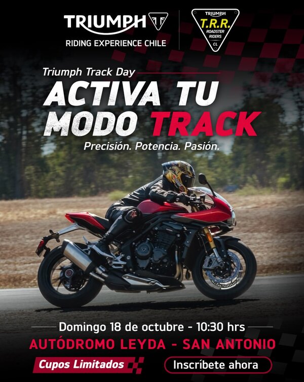 Imagen del evento TRIUMPH TRACK DAY: ACTIVA TU MODO TRACK