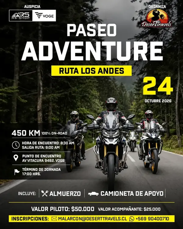 Imagen del evento Paseo Adventure: DesertTravels
