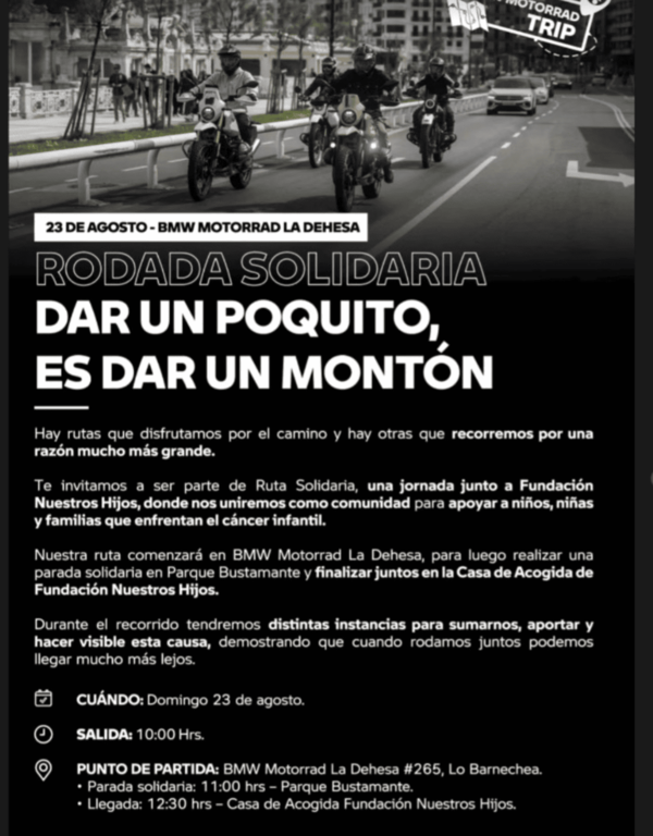 Imagen del evento RUTA SOLIDARIA: DAR UN POQUITO ES DAR UN MONTÓN