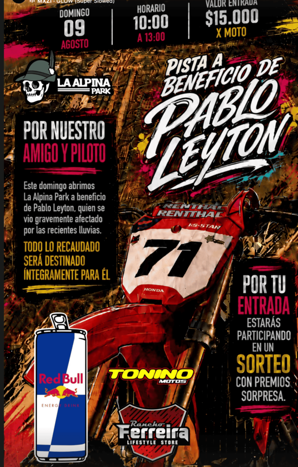 Imagen del evento PISTA SOLIDARIA POR PABLO LEYTON