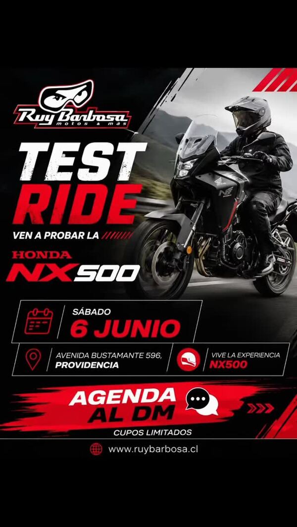 Imagen del evento Test Ride Honda NX500