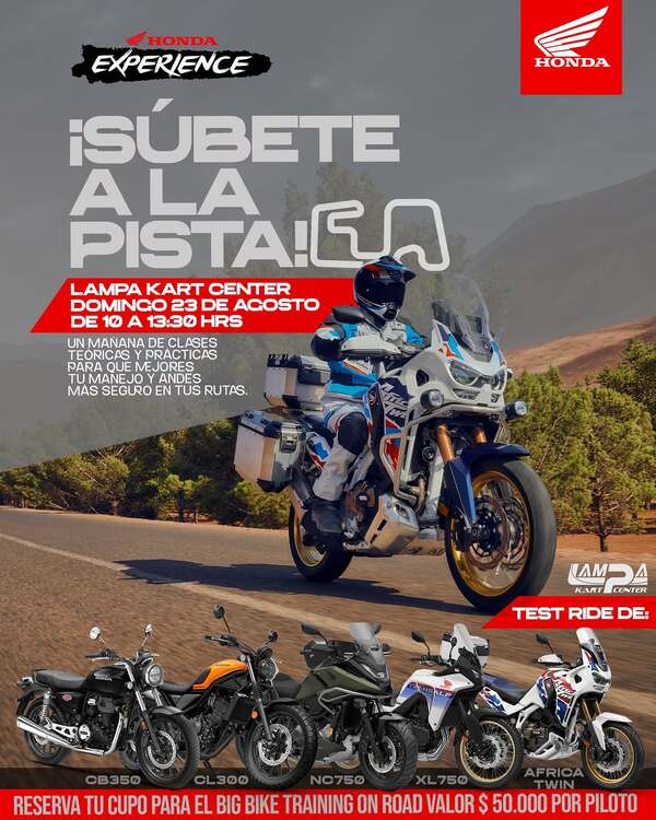 Imagen del evento HONDA EXPERIENCE: SÚBETE A LA PISTA