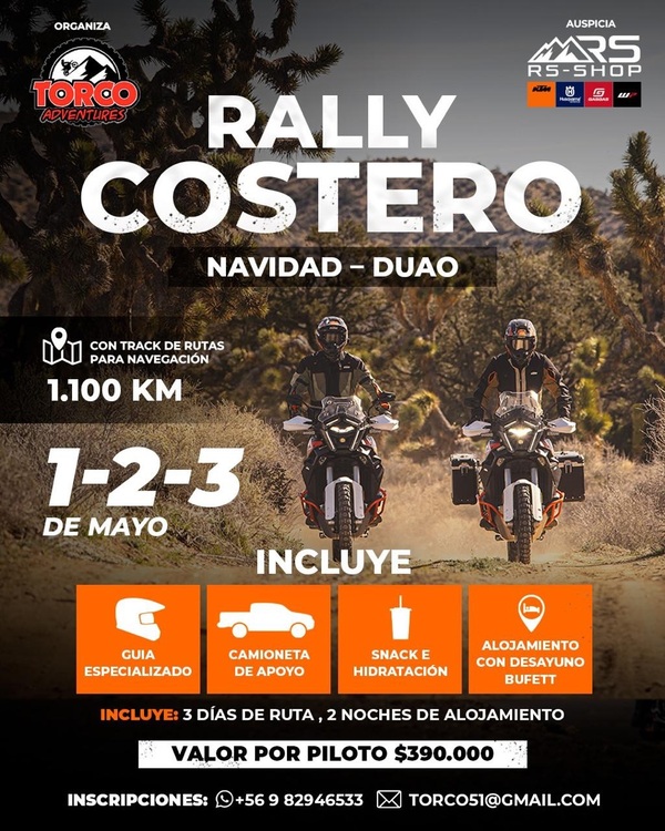 Imagen del evento Rally Costero: aventura sin límites entre mar y ruta