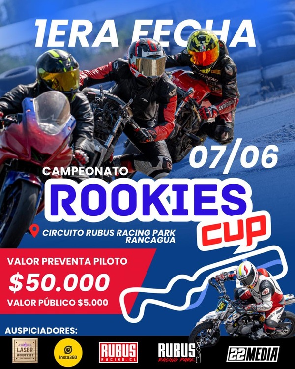 Imagen del evento Rookies Cup: Velocidad, Talento y Adrenalina en la Pista