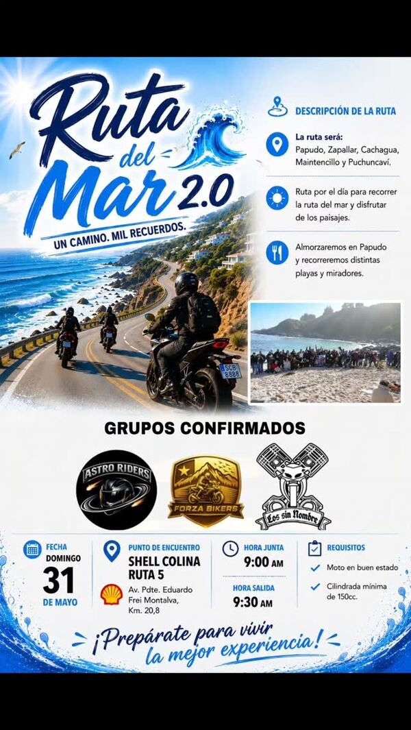 Imagen del evento Ruta del Mar 2.0: Un Camino, Mil Recuerdos
