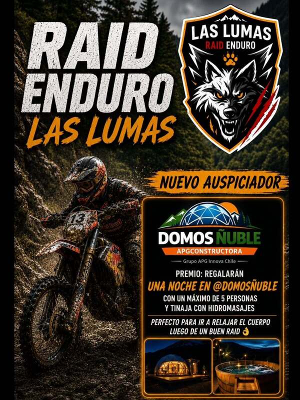 Imagen del evento Raid Enduro Las Lumas suma un nuevo auspiciador