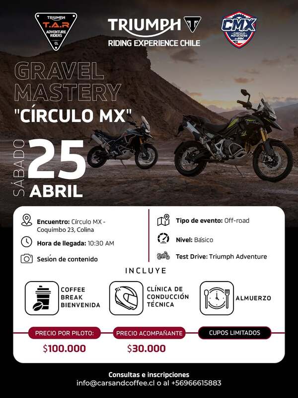 Imagen del evento Gravel Mastery: Riding Experience Chile