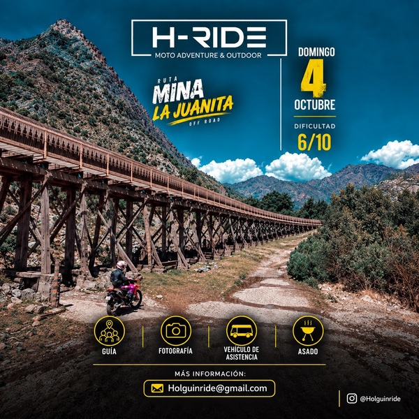 Imagen del evento H-Ride: Ruta Mina La Juanita (Off Road)