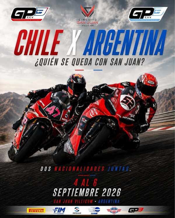 Imagen del evento GP3 Chile x Argentina: ¿Quién se queda con San Juan?