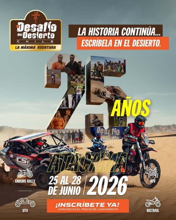Imagen del evento Desafío del Desierto Chile – 25 Años Escribiendo Historia